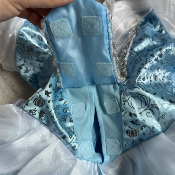 Disney Parks | Princess Cinderella Adaptive Costume Dress | Size Medium (7-8) - Picture 15 of 15